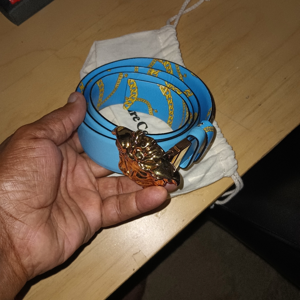 Versace Gold Head Reversable Belt